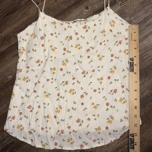 Reformation Small Floral Boho Hippie Colorful Fall Layering Blouse - Picture 8 of 8